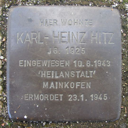 Stolperstein en memoria de Karl-Heinz Hitz
