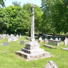 Preaching Cross in churchyard of St Teilo