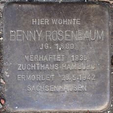 Stolperstein en memoria de Benny Rosenbaum