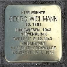 Stolperstein dedicated to Georg Wichmann