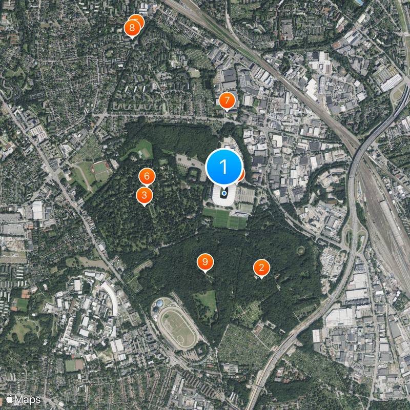 Volksparkstadion Map