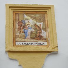 Ceramic panel of the Sacred Family