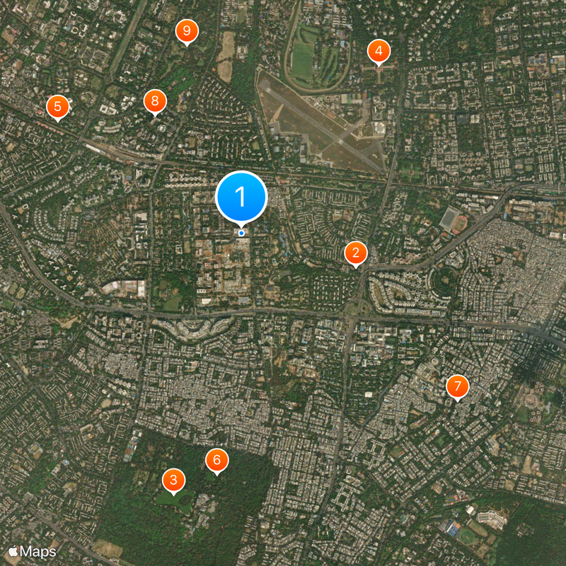 Sarojini Nagar metro station Map