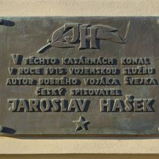 Commemorative plaque to Jaroslav Hašek
