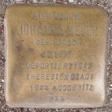 Stolperstein dedicated to Johanna Meyer