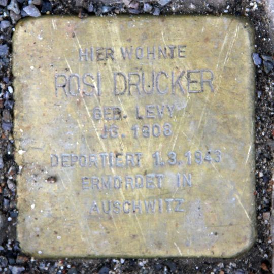 Stolperstein dedicated to Rosi Drucker