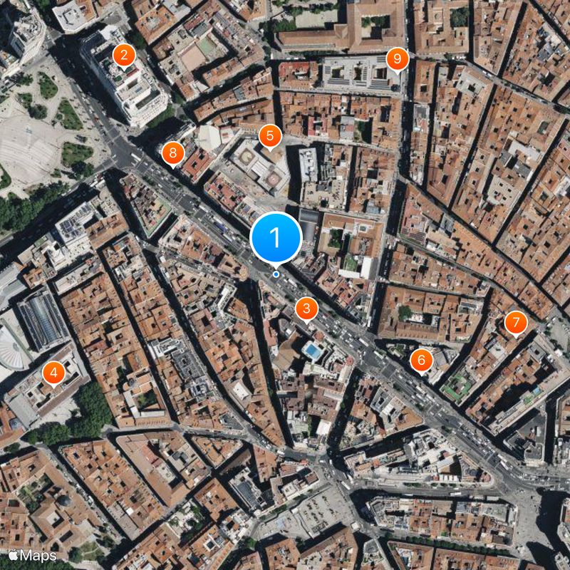 Gran Vía Map