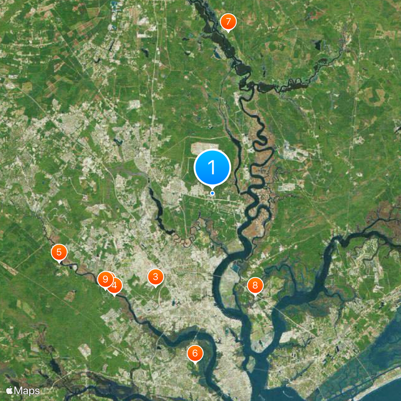 Nuclear Power School Map