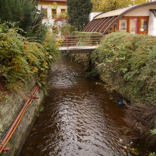 Lávka u pošty přes semilský náhon