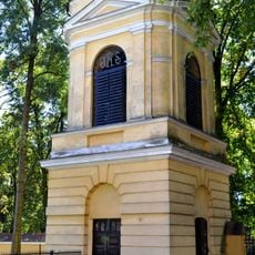 Bell tower of church of the Transfiguration in Radzymin