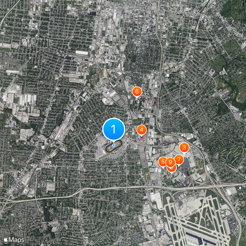 Churchill Downs Kaart