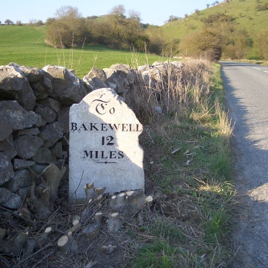 Milestone Half Mile North East Of White Meadow At Ngr 207 539