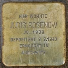Stolperstein dedicated to Judis Rosenow