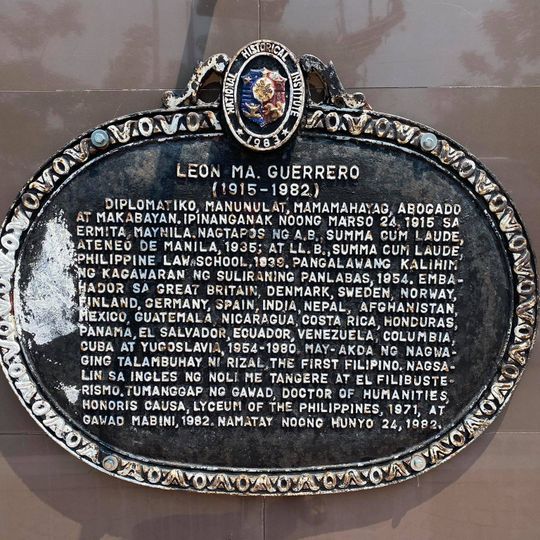 Leon Ma. Guerrero historical marker