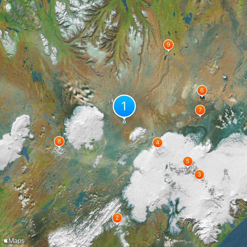 Highlands of Iceland Map