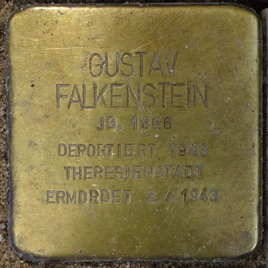 Stolperstein em memória de Gustav Falkenstein