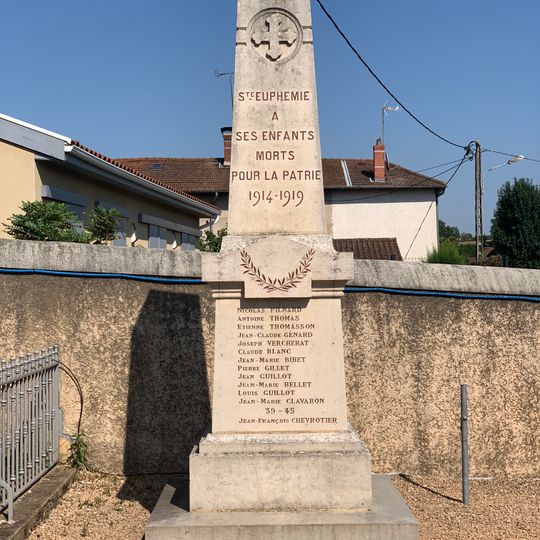 War memorial of Sainte-Euphémie