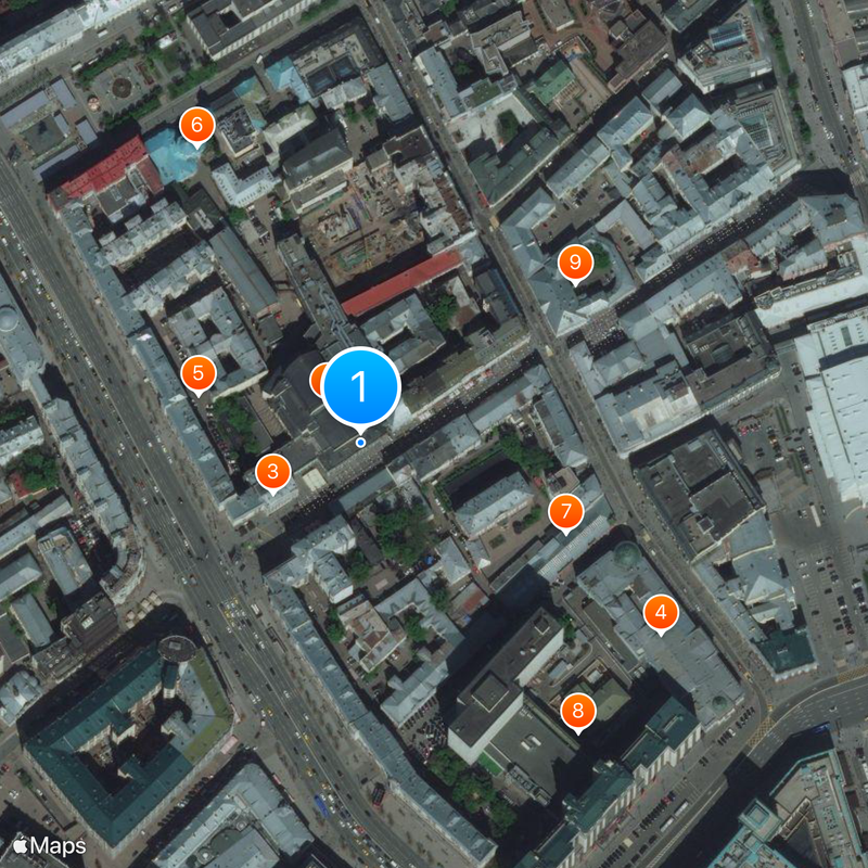 Moskous Kunsttheater Kaart