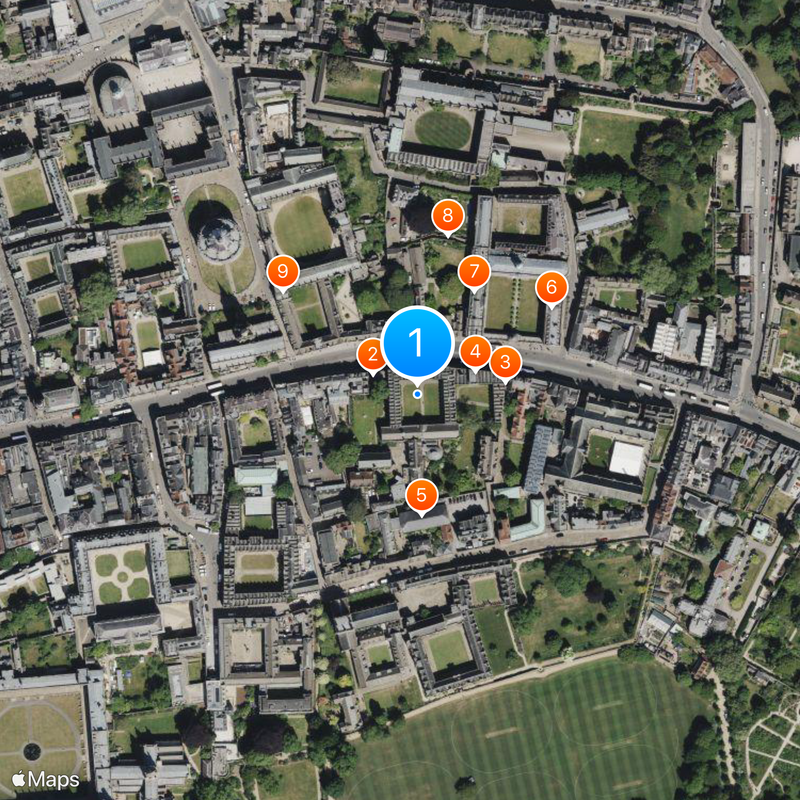 University College, Oxford Map