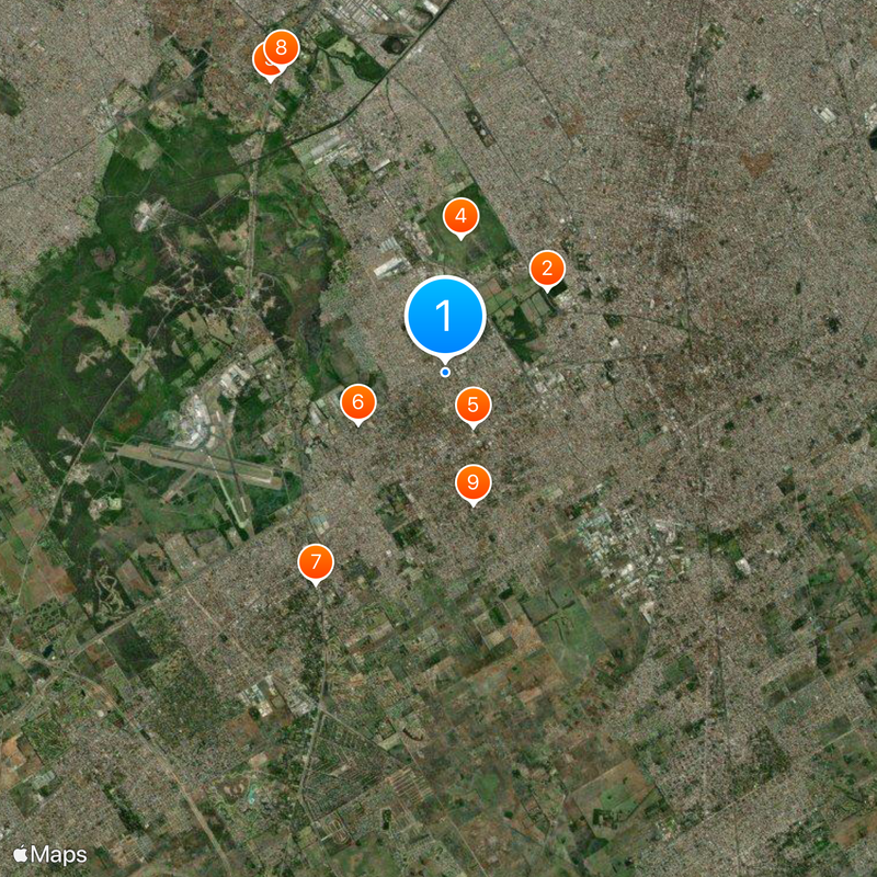 Esteban Echeverría Partido Map