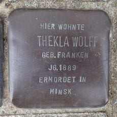 Stolperstein dedicated to Thekla Wolff
