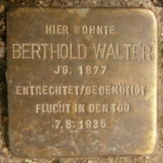 Stolperstein dedicated to Berthold Walter