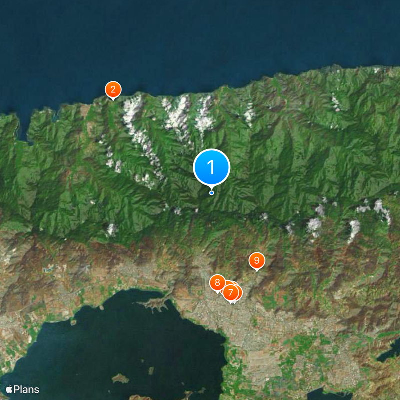 Parque nacional Henri Pittier Mapa
