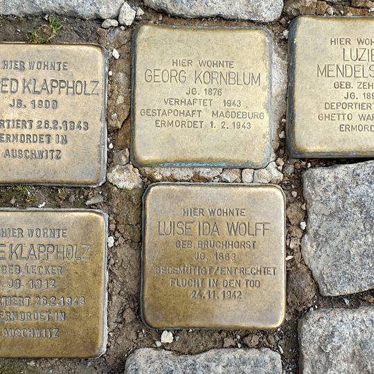 Stolperstein à la mémoire de Luzie Mendelsohn