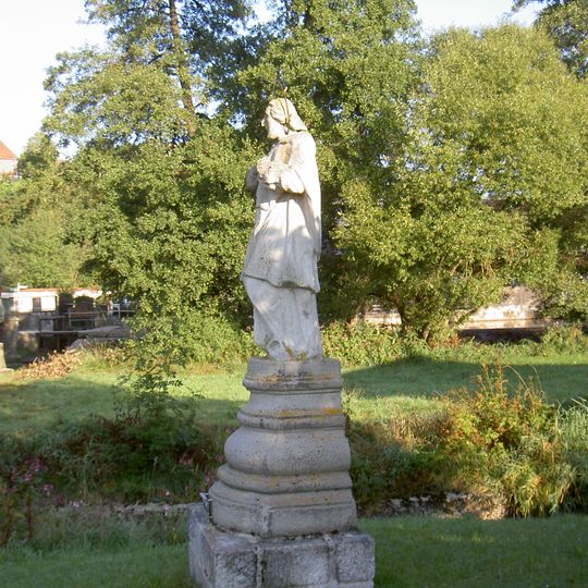Steinfigur hl. Johannes von Nepomuk