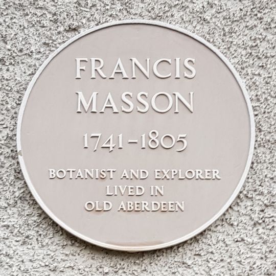 Commemorative plaque to Francis Masson