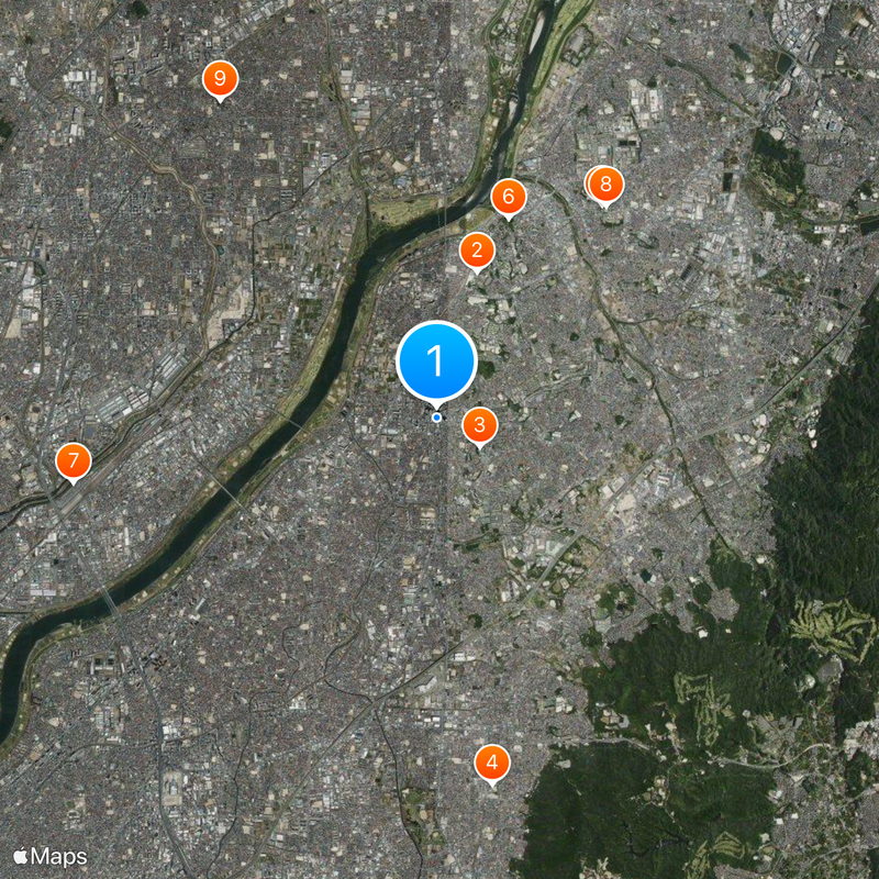 Kōrien Station Mapa
