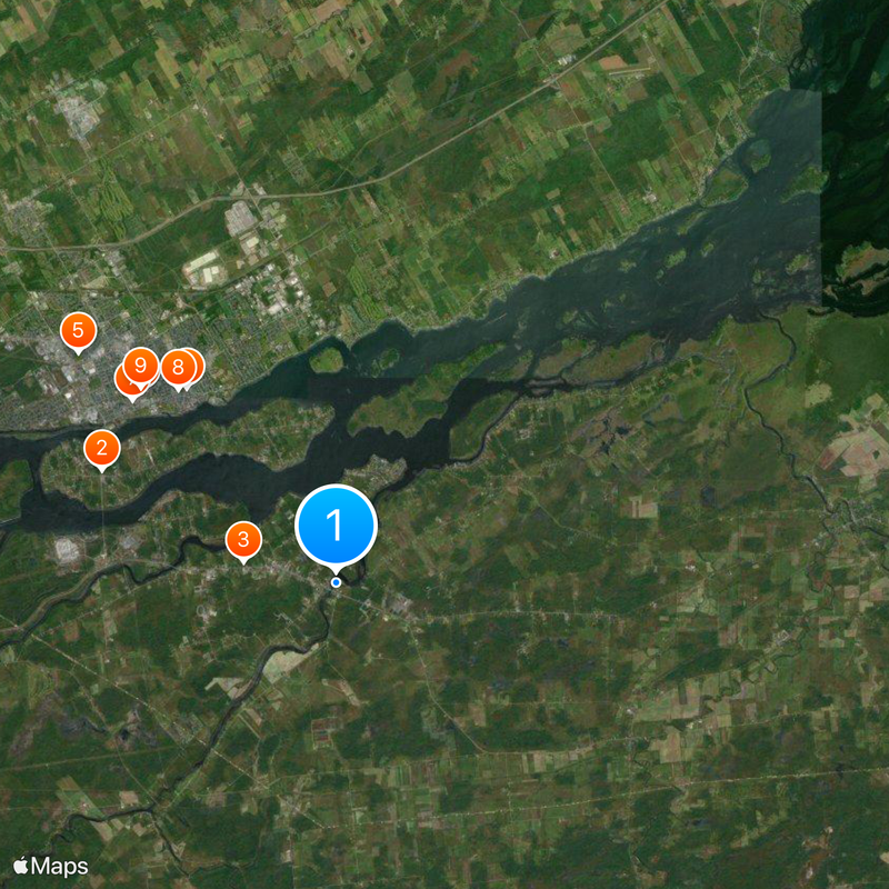 St. Regis Mohawk Reservation Map