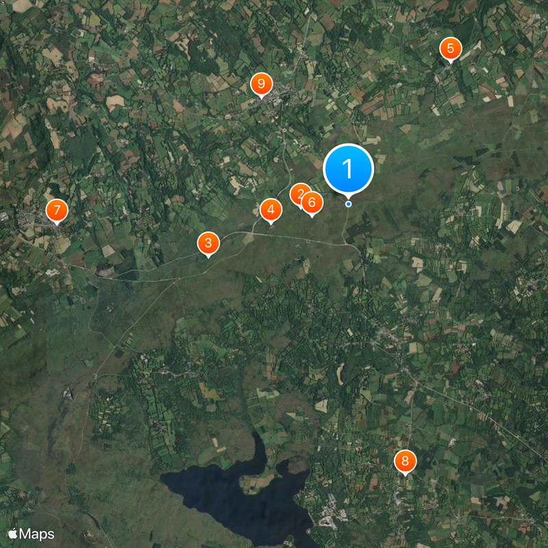 Monts d'Arrée Carte