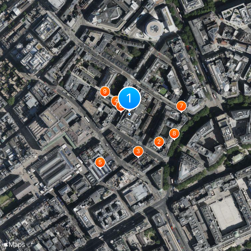 Theatre Royal przy Drury Lane Mapa