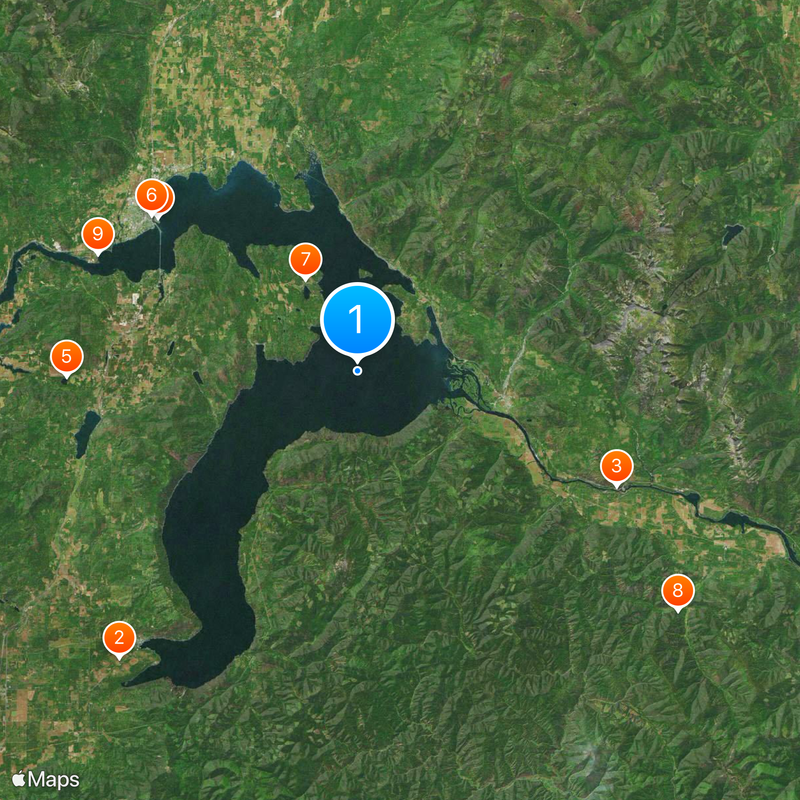 Lake Pend Oreille Map