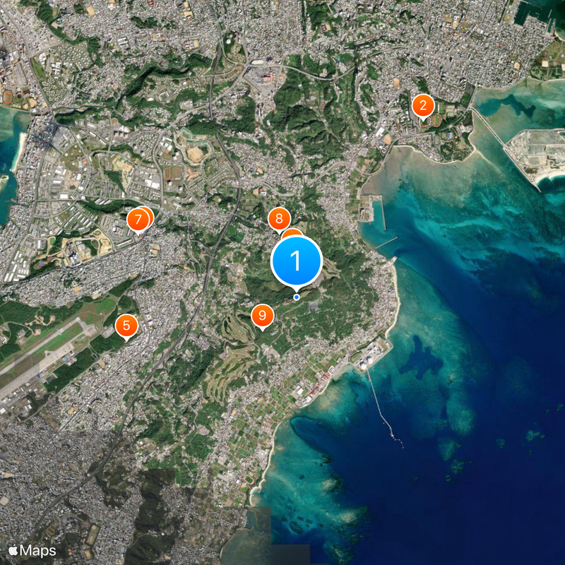 Nakagusuku Castle Mapa