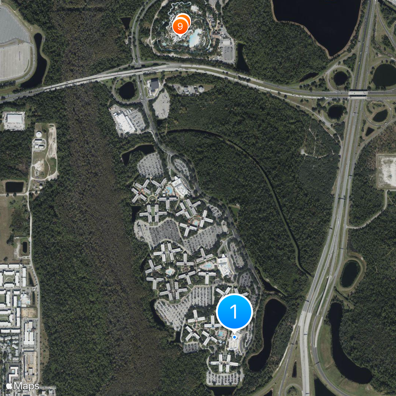 Disney's All-Star Movies Resort Map