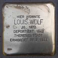 Stolperstein en memoria de Louis Wolf