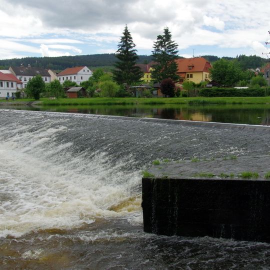 Weir in Vyšší Brod