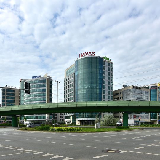 Antares building in Warsaw