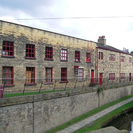 Pair Of Houses And Warehouse On North Side Of Canal At Armley Mills