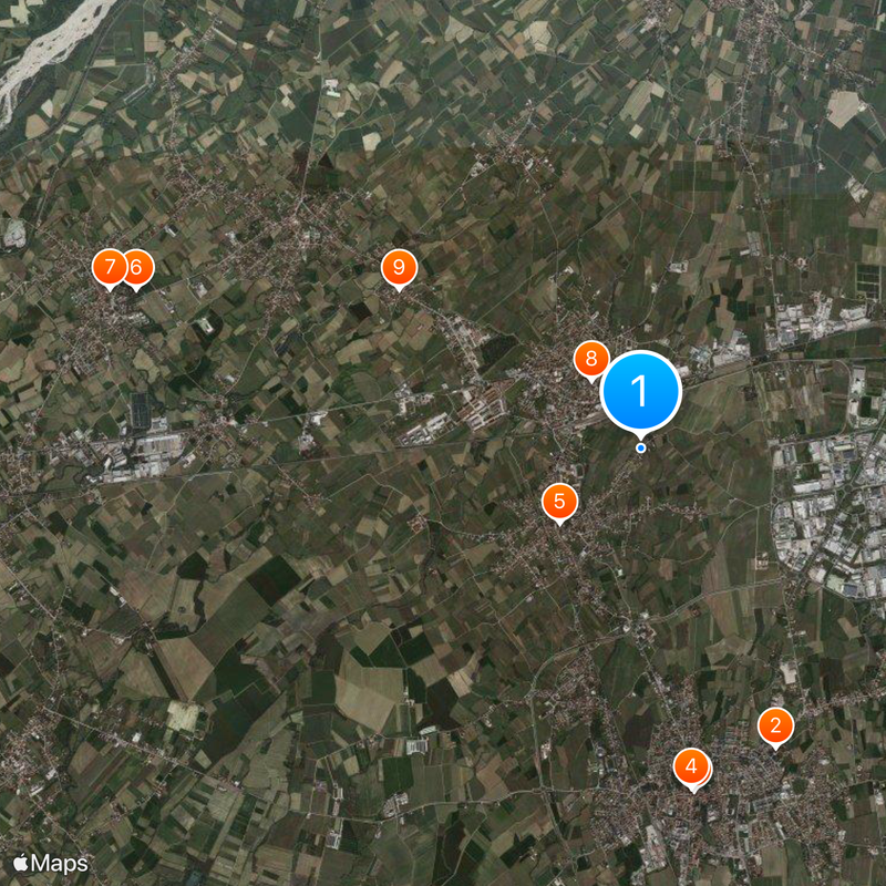 Casarsa della Delizia Map