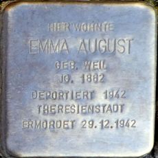 Stolperstein für Emma August geb. Weil