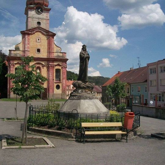 Socha mistra Jana Husa v Radnicích