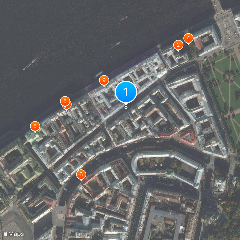 Millionnaya Street Map