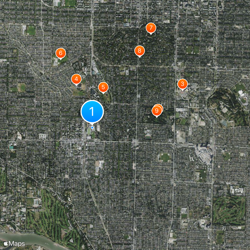 Point Grey stəywəte:n̓ Secondary School Carte