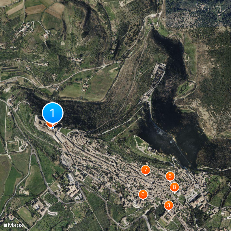 Upper Basilica of San Francesco d'Assisi Kaart