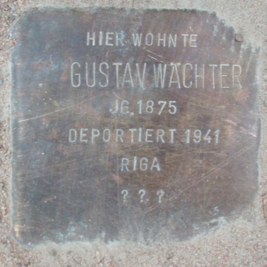 Stolperstein en memoria de Gustav Wächter