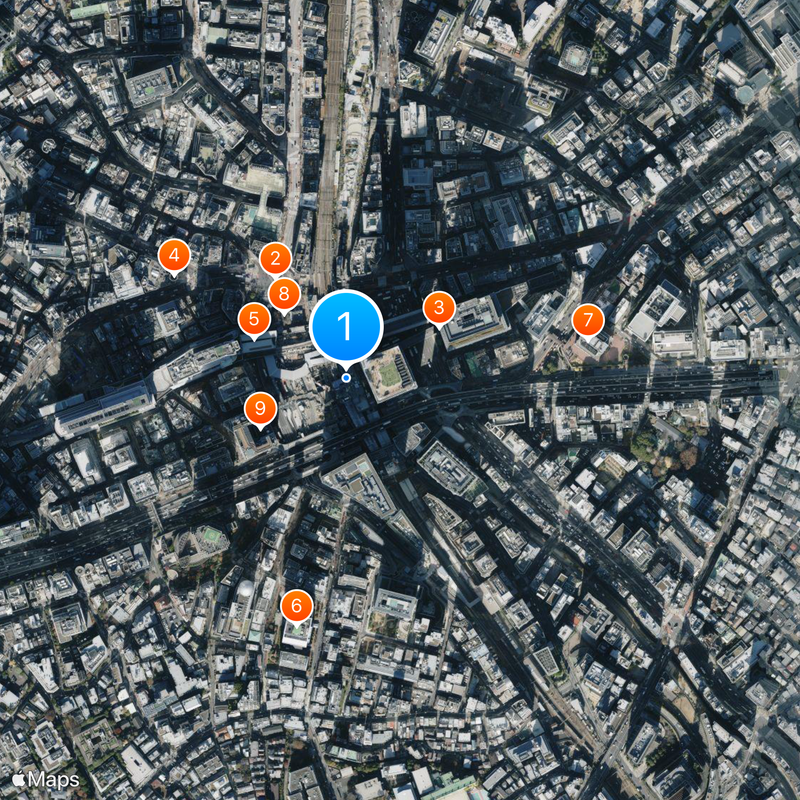 Shibuya Scramble Square East Building Mapa