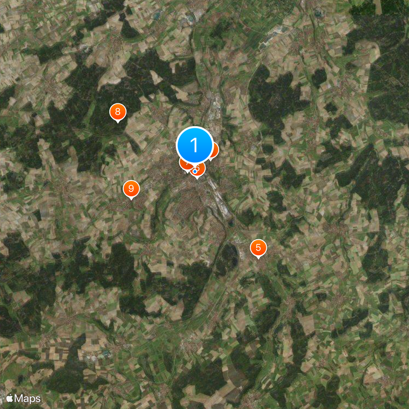 Biberach an der Riß Carte